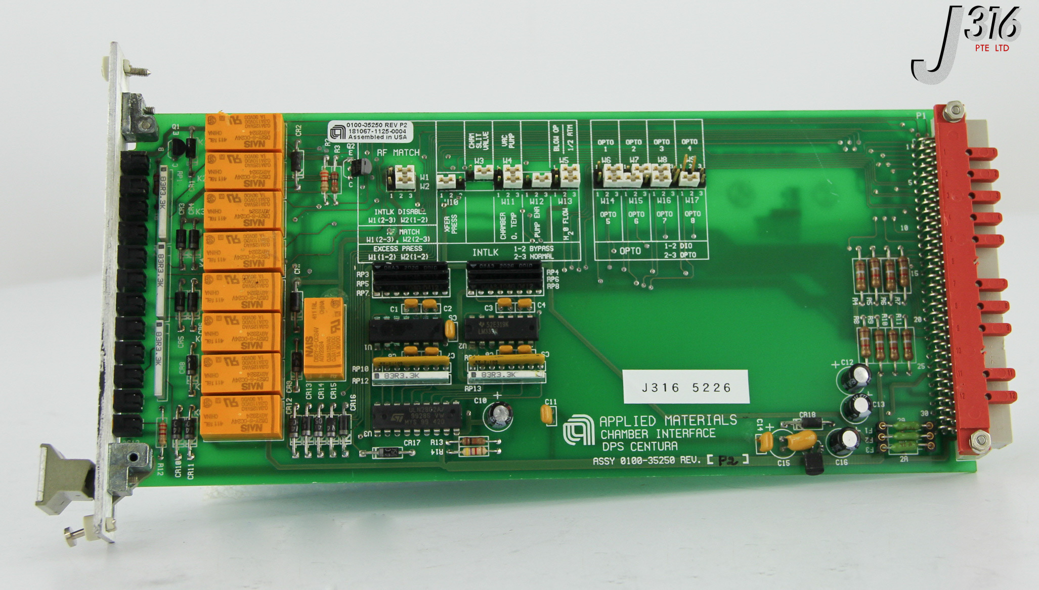 じゅん 5226 APPLIED MATERIALS PCB - CHAMBER INTERFACE DPS CENTURA BD 0100
